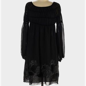 MAX STUDIO size small chiffon velvet dress